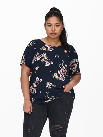 ONLY Carmakoma Bluse 'Anita' i blå: forside