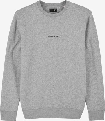 Bolzplatzkind Sweatshirt in Grey: front