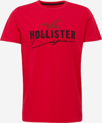 HOLLISTER Tričko – červená: přední strana