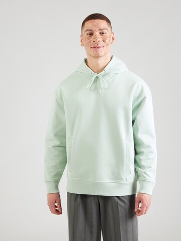 HUGO Μπλούζα φούτερ 'Dplanet 10256063 01' σε πράσινο: μπροστά