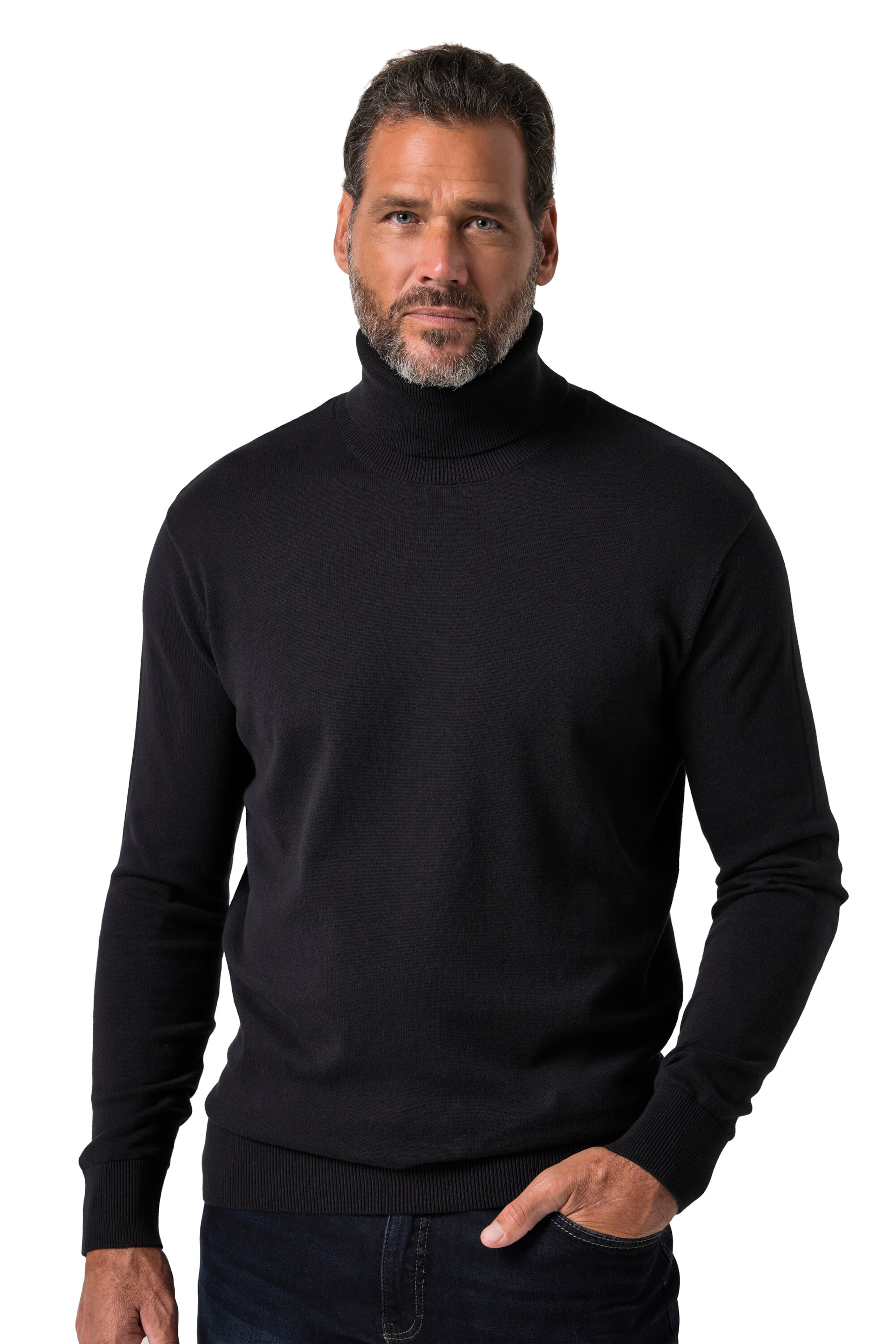 JP1880 Sweater in Black: front