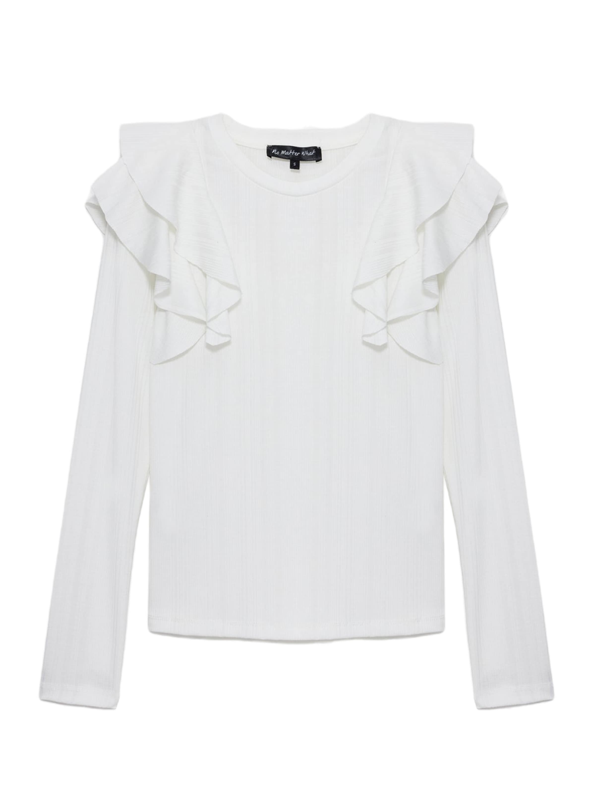 No Matter What Shirt in White: front