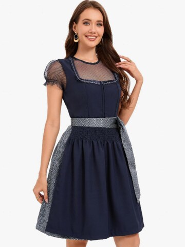 Yesfashion Dirndl‌‌‌‌‌‌‌ in Blau: Vorderseite