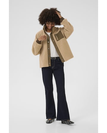 CULTURE Fleece jacket 'Tally' in Beige