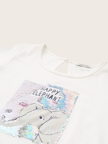 T-Shirt TOM TAILOR en blanc