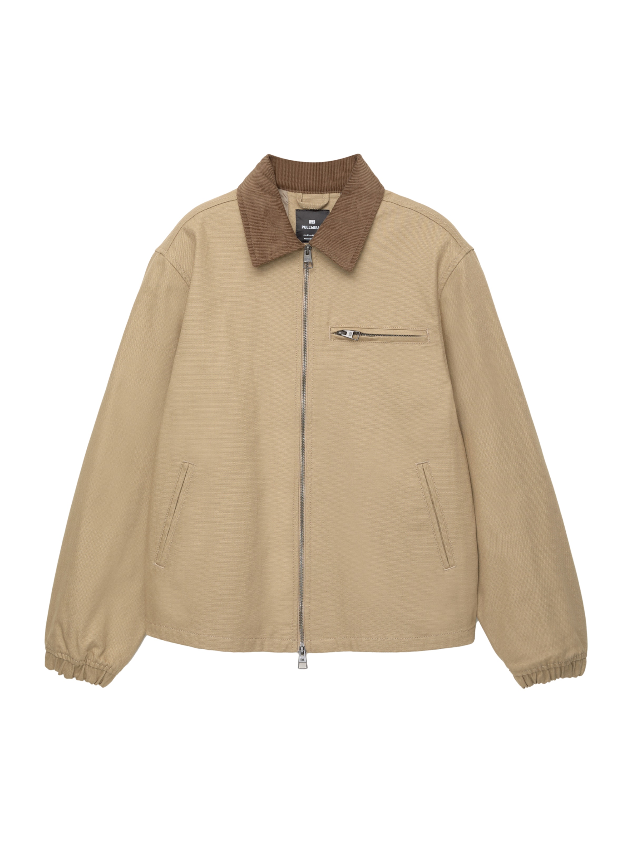 Giacca di mezza stagione di Pull&Bear in beige: frontale