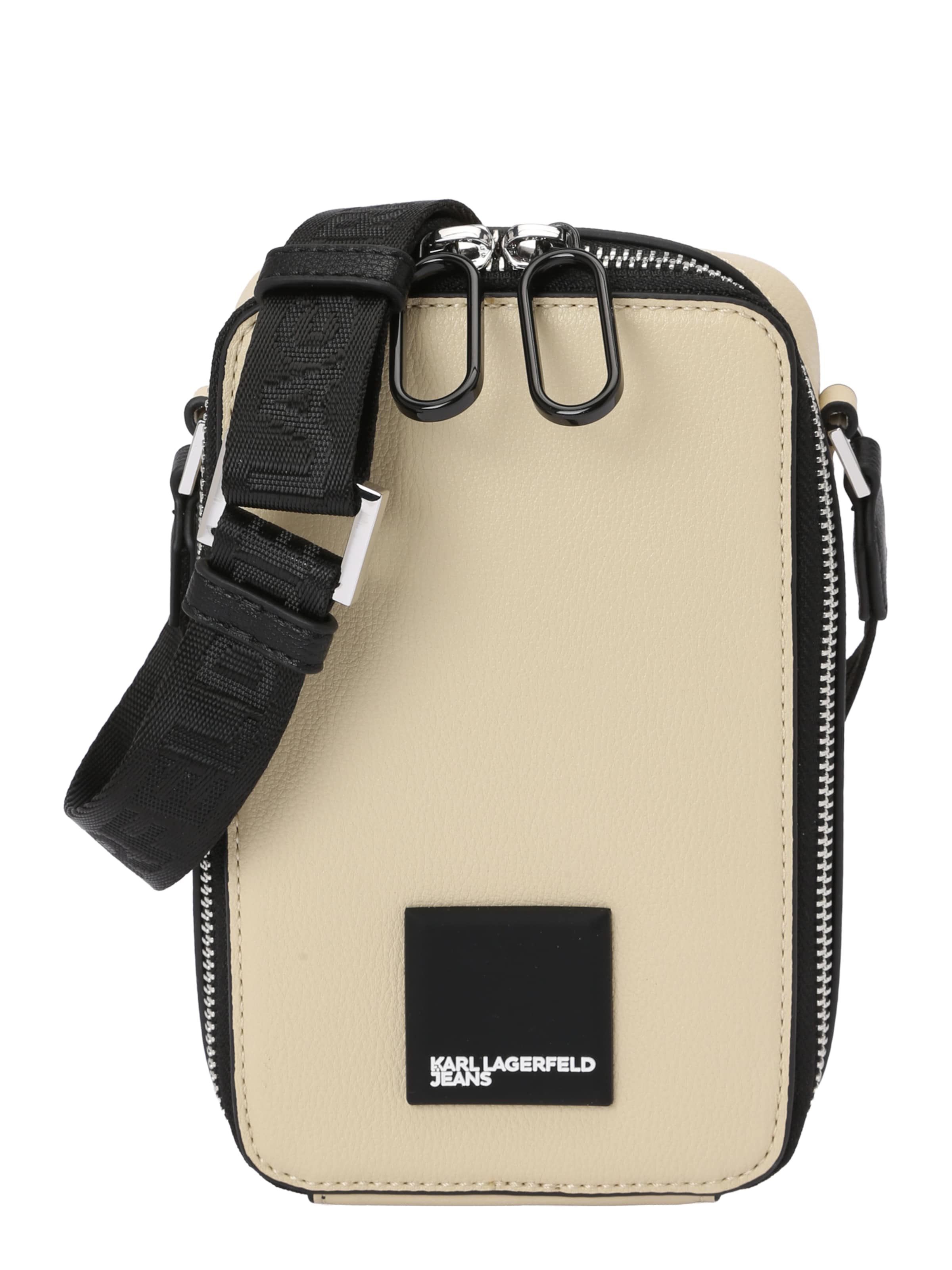 KARL LAGERFELD JEANS Crossbody bag in Beige: front
