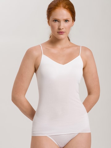 Hanro Top ' Cotton Seamless ' in White: front