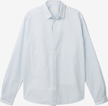 Coupe regular Chemise TOM TAILOR en bleu : devant