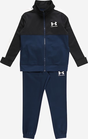 UNDER ARMOUR Trainingspak in Blauw: voorkant