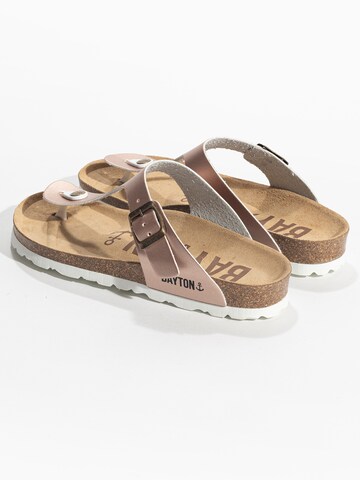 Bayton T-bar sandals 'MERCURE' in Beige