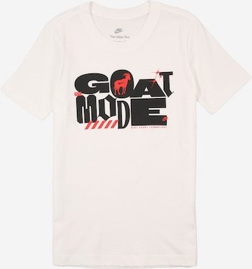 Nike Sportswear Tričko 'GOAT MODE' – bílá: přední strana