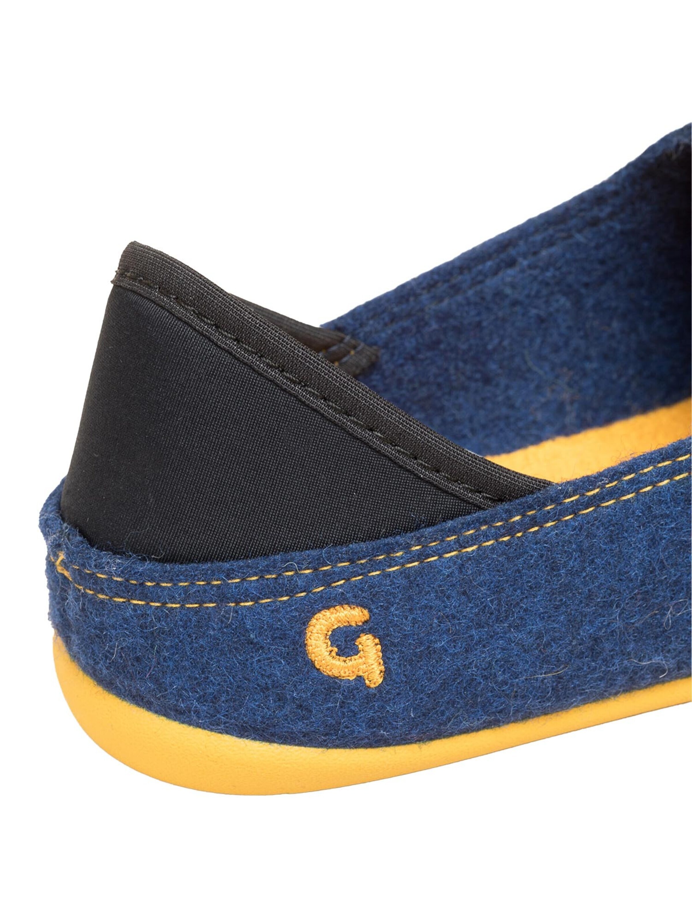 Gottstein Classic Flats 'Wool Slip-On' in Blue