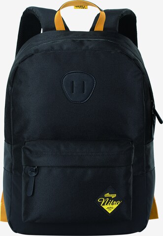 NitroBags Backpack in Black: front
