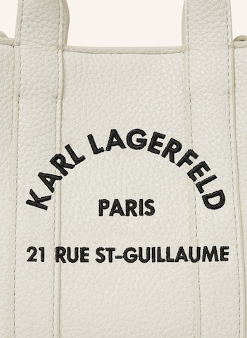 Karl Lagerfeld Handtasche 'Rue St-Guillaume' in Weiß