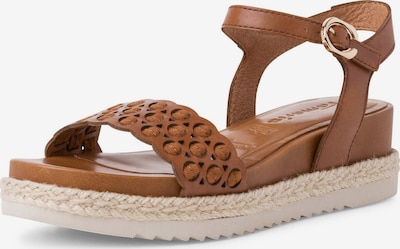 Sandale cu baretă TAMARIS pe maro / auriu, Vizualizare produs