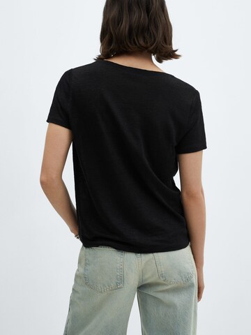 MANGO Shirt 'LINITO' in Black