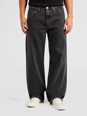 Calvin Klein JeansLoosefit Traperice '90'S' - crna boja: prednji dio