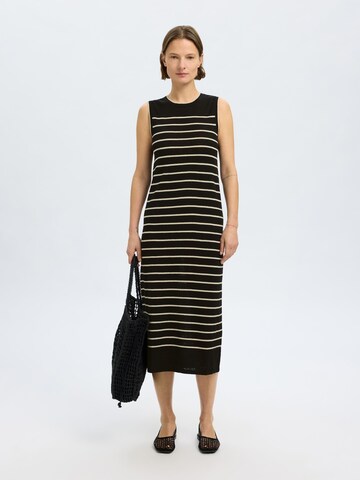 SELECTED FEMME Gebreide jurk in Zwart