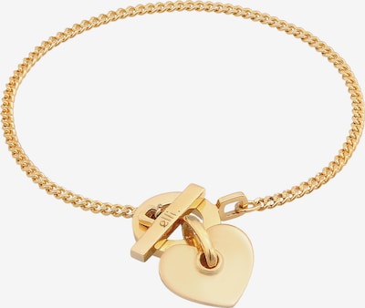 ELLI PREMIUM Bracelet 'Chunky, Herz' en or, Vue avec produit