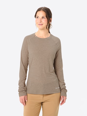 VAUDE Performance Shirt 'Skomer III' in Beige: front