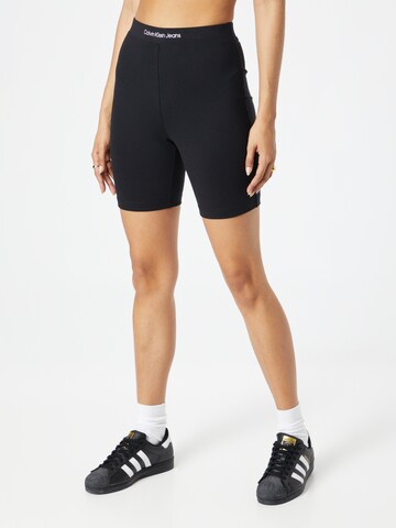 Skinny Leggings di Calvin Klein Jeans in nero: frontale