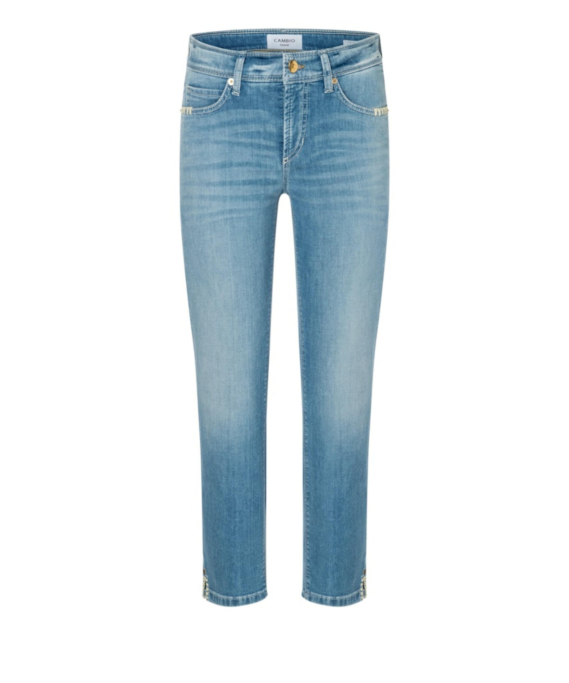Cambio Regular Jeans in Blau: Vorderseite