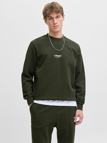 JACK & JONES Sweatshirt 'JJESOHO' in Green: front