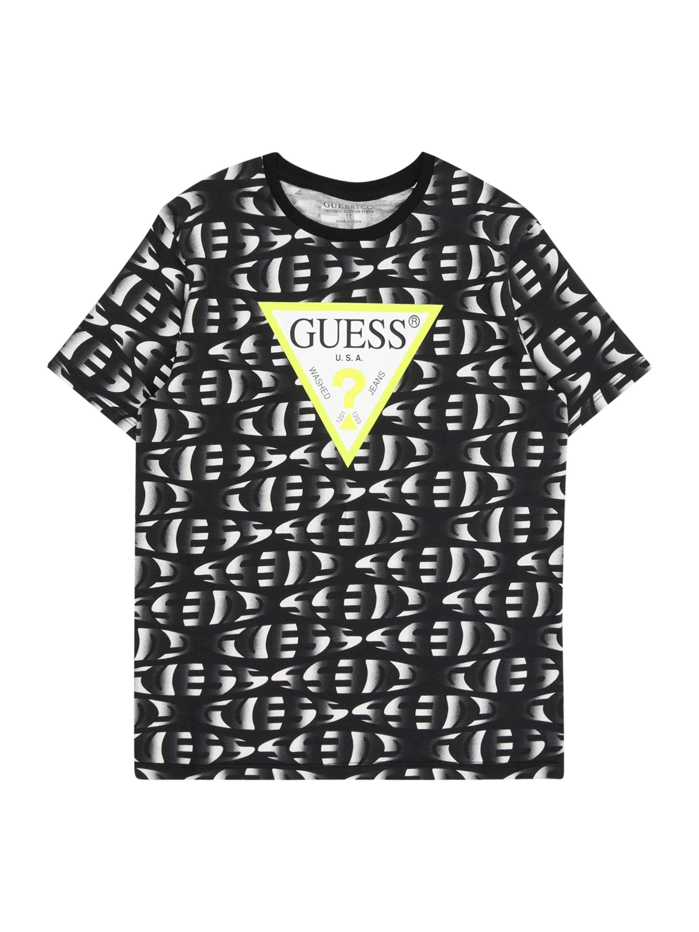 GUESS T-shirt i svart: framsida