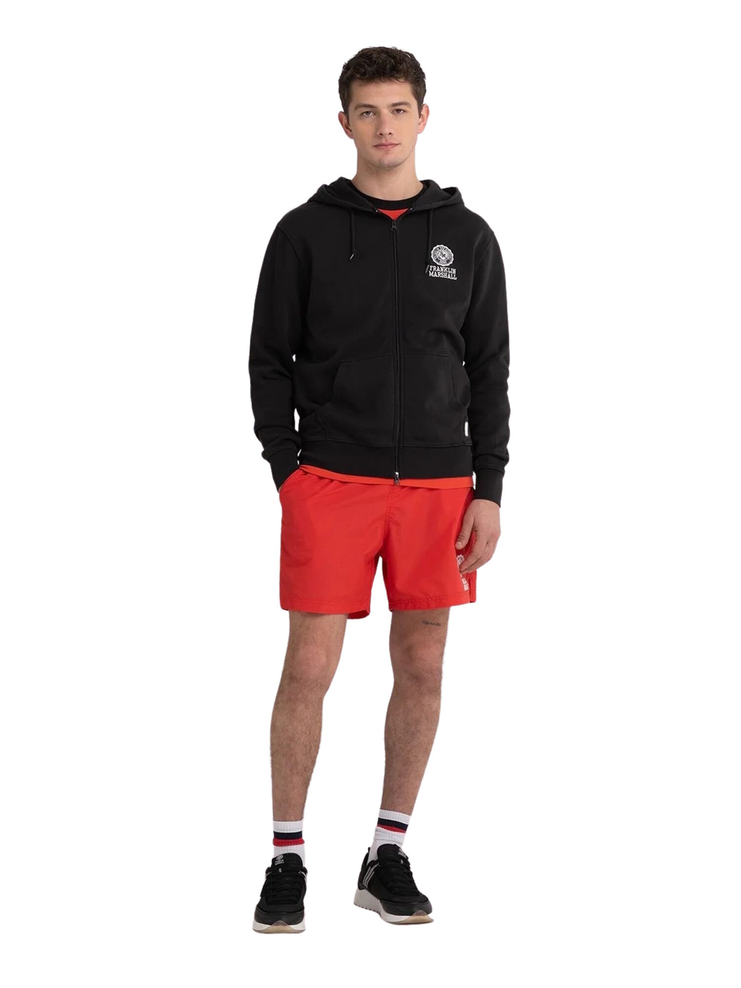 FRANKLIN & MARSHALL Sweatjacke in Schwarz