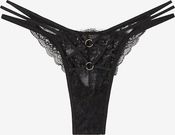 INTIMISSIMI String 'INTRICATE SURFACE' in Schwarz: predná strana