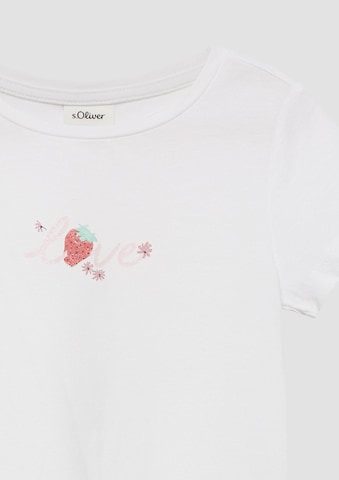 T-Shirt s.Oliver en blanc