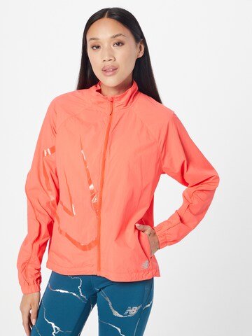 new balance - Chaqueta deportiva 'Impact Run' en naranja: frente