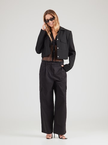 Calvin Klein Jeans Lużny krój Bojówki w kolorze czarny