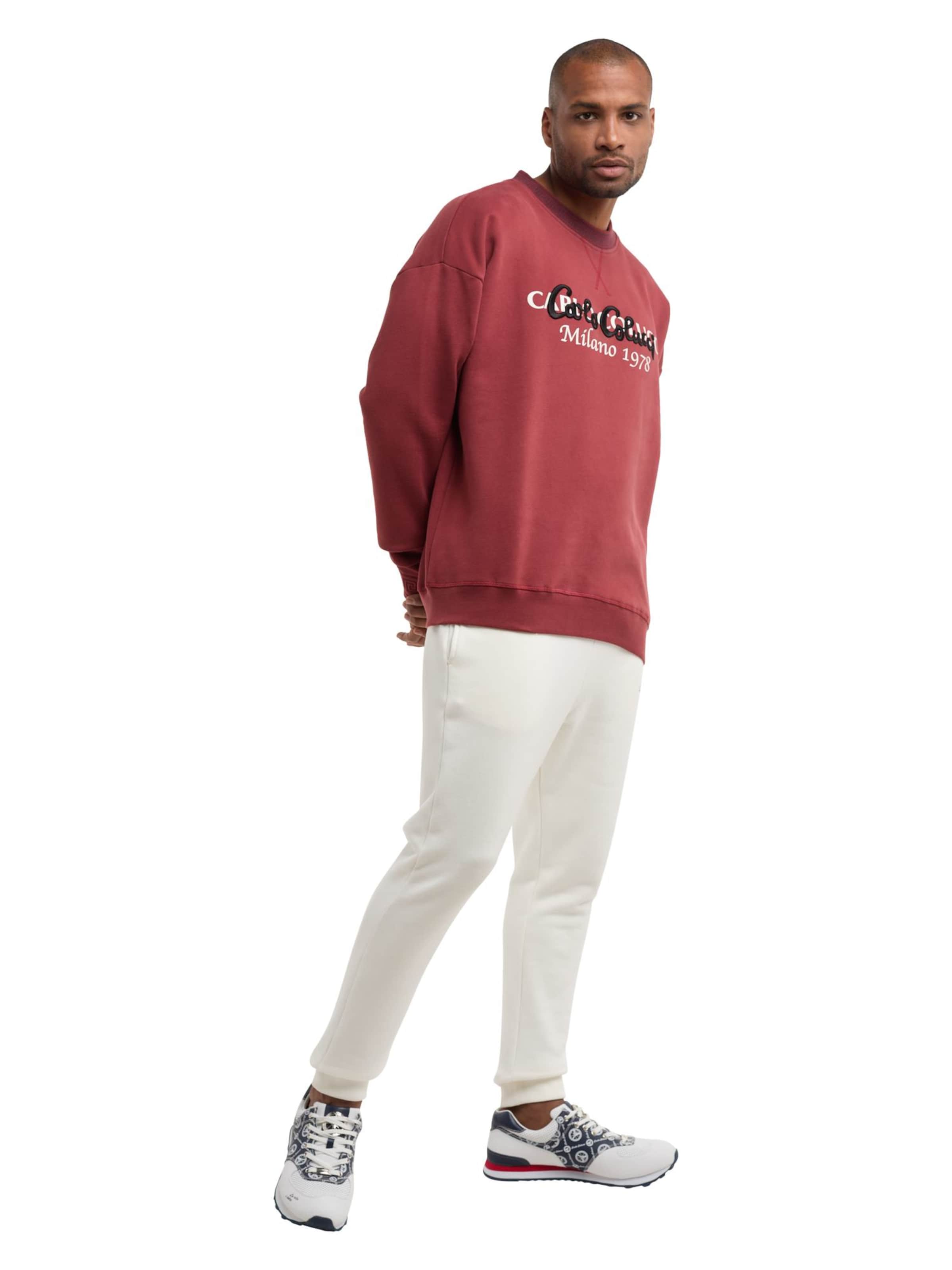 Sweat-shirt ' De Tomas ' Carlo Colucci en rouge