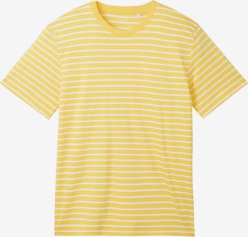 T-Shirt TOM TAILOR en jaune : devant