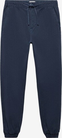 MANGO TEEN Tapered Pants in Blue: front