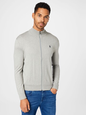 Polo Ralph Lauren Knit cardigan in Grey: front