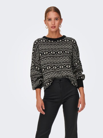 ONLY Sweater 'SIGRUN' in Black: front