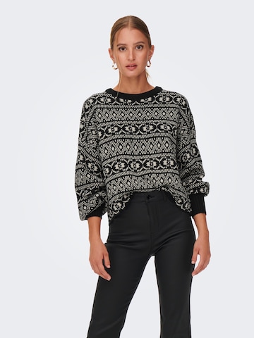 ONLY Sweater 'SIGRUN' in Black: front