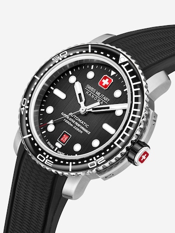 SWISS MILITARY HANOWA Analoog horloge 'Maitre Plongeur' in Zilver