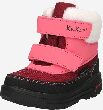 Bottes 'Beddy' Kickers en rose : devant