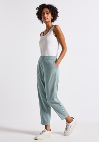 STREET ONE Slimfit Bügelfaltenhose in Blau