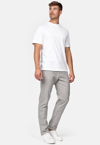 Coupe slim Pantalon chino 'Bryne' INDICODE JEANS en gris