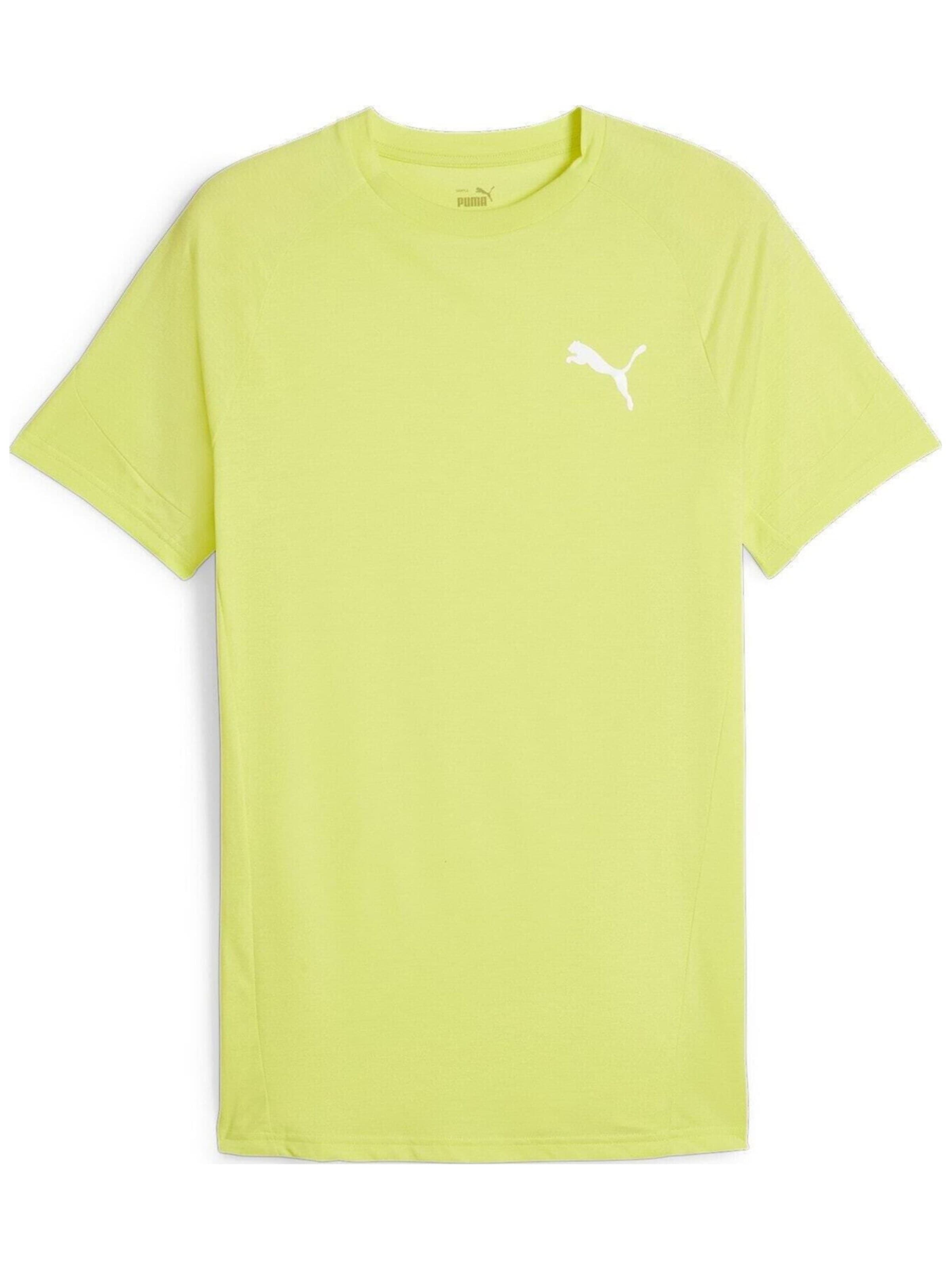 PUMA Shirt 'Puma Evostripe Tee' in M in de kleur Groen, Productweergave