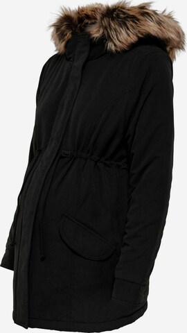 Only Maternity Between-Seasons Parka in Black: front