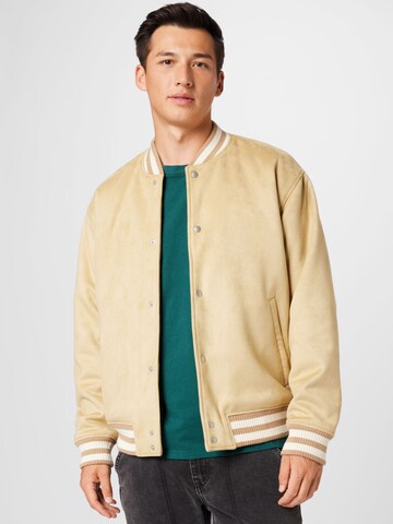 Abercrombie & Fitch Between-season jacket in Brown: front