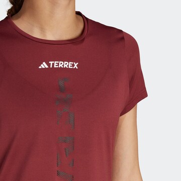 ADIDAS TERREX Performance Shirt 'Agravic' in Red