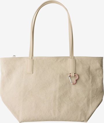 Bershka Shopper in Beige: front