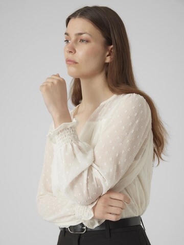 VERO MODA Bluse in Beige